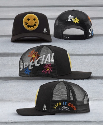 allhumancanlearn Forever dreaming trucker hats纽约笑脸货车帽