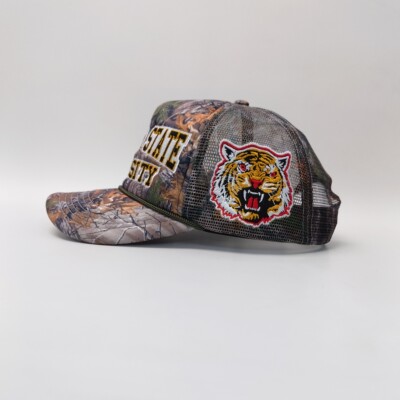 GRAMBLING STATE UNIVERSITY TRUCKER HATS美潮迷彩网帽虎头刺绣