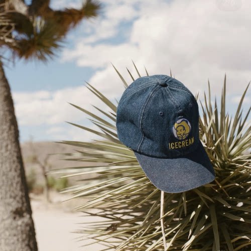 ICECREAM SPRING 25 COWBOY CAP BBC牛仔布软顶 棒球帽老爹滑板帽