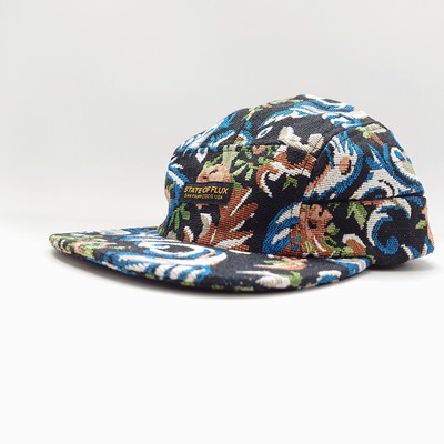 Zippered Surrealism 5-Panel Hat 加利福尼亚潮牌五片帽帆布提花