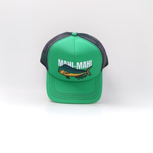Mahi Mahi Trucker Cap摩洛哥复古品牌鬼头刀刺绣海绵卡车帽路亚