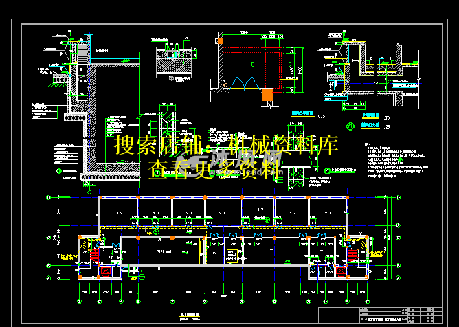 金州商贸城建筑图设计参考资料cad图纸标准层地下层楼梯【310】