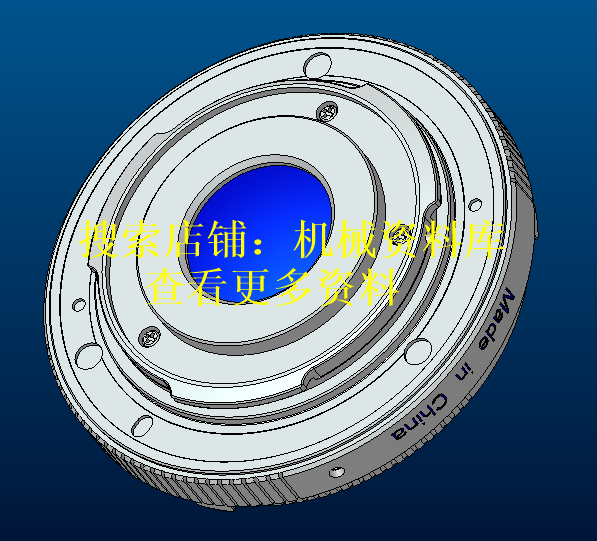 索尼光学镜头和VR镜头/MFT卡口step格式模型3D 零件图纸【294】