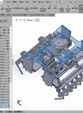 气动抓包式码垛机器人抓手3D图纸SolidWorks2015模型【594】