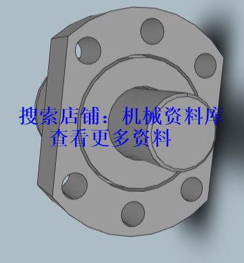 TBI全系列滚珠丝杆丝杠3D模型图纸step3D软件通用格式【154】
