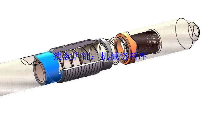 可退式捞矛3d图纸/捞矛类工具的结构设计修井打捞类工具【55】