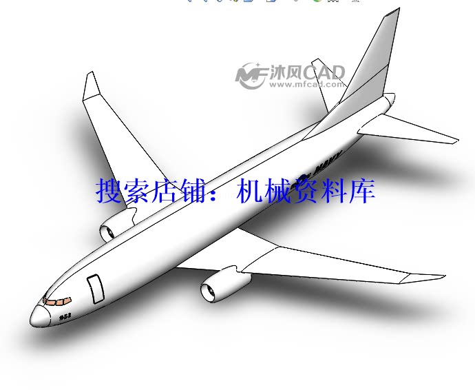 波音p8反潜机飞机模型3d图档solidworks零件图纸格式【60】