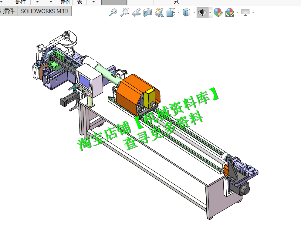 钢管折弯机弯管机3d数模图纸solidworks设计可编辑参数附step[975