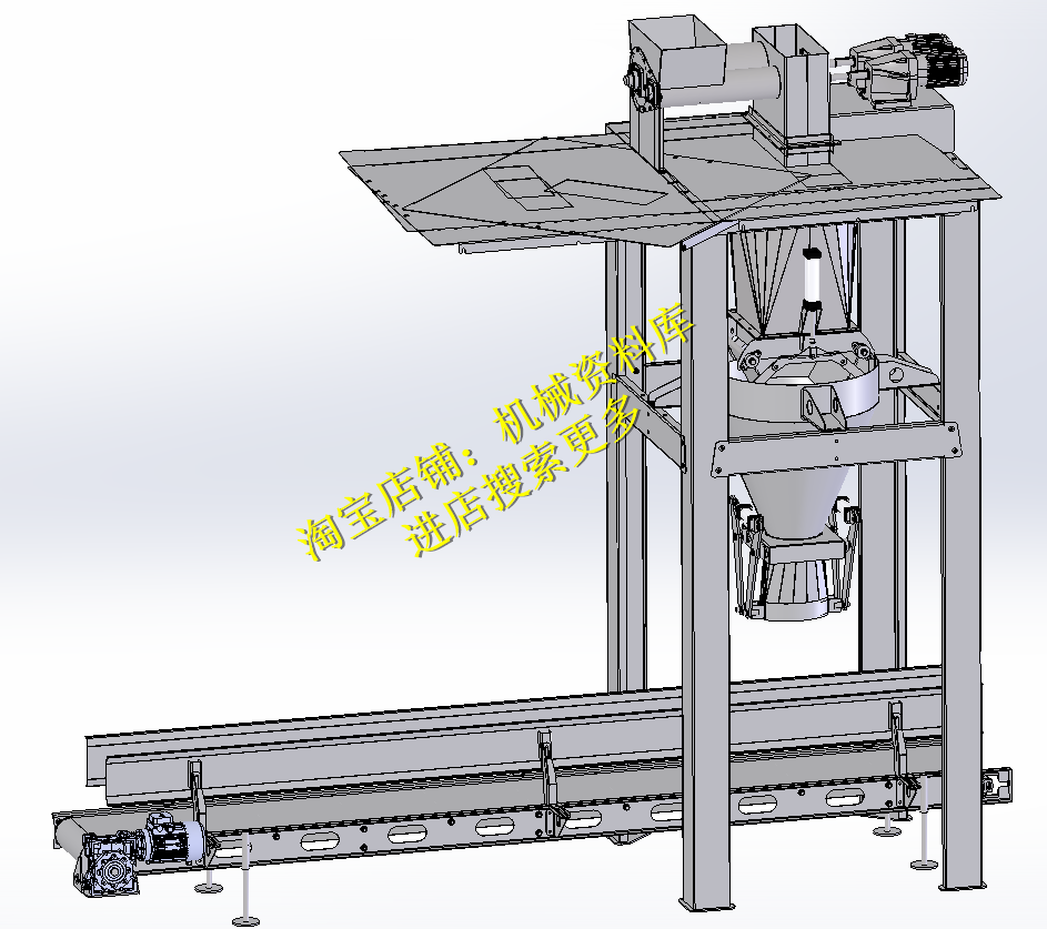 粉末灌装机设备3d图纸档sw设计模型三维含step机械设计【952】