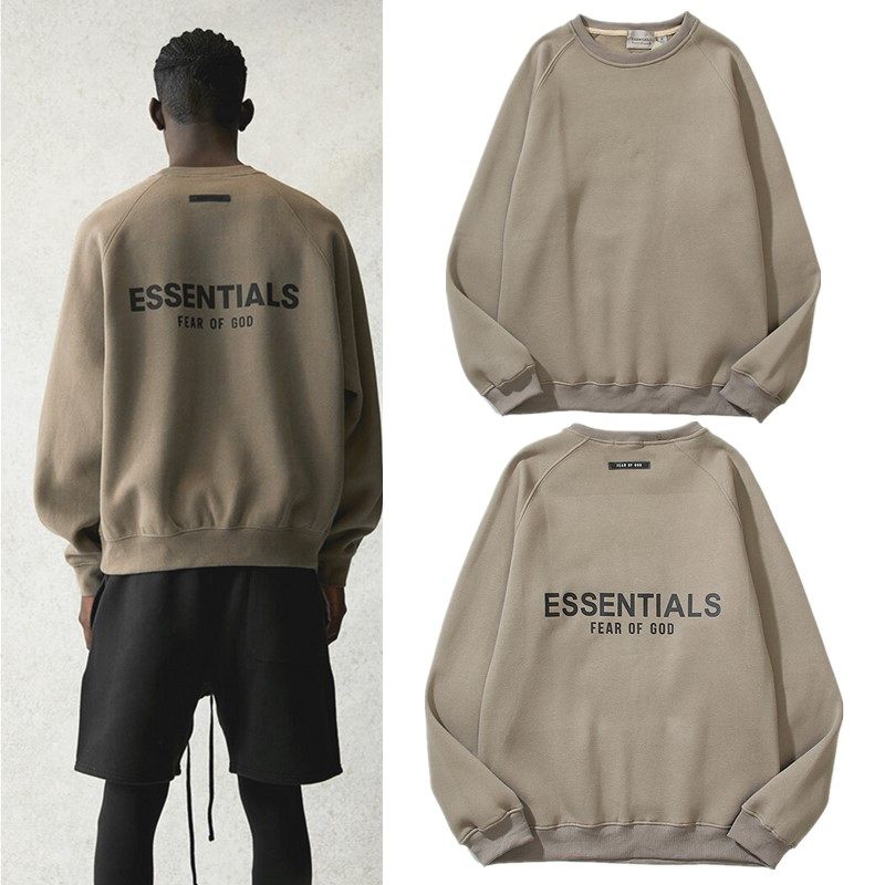 essentials复线潮流情侣背后压胶字母立体印花卫衣潮fog无帽外套