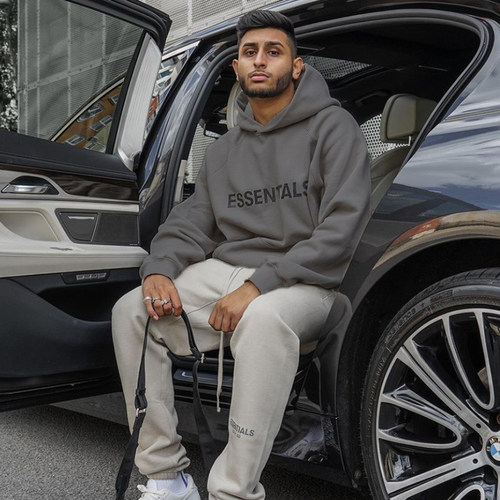 ESSENTIALS字母卫衣连帽衫