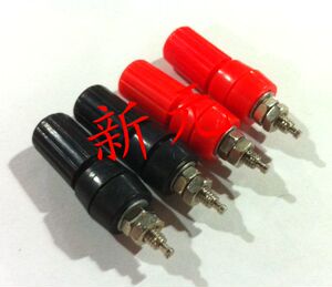 绝缘接线柱 金属香蕉4mm 端子台 测试接线柱 红黑接地柱