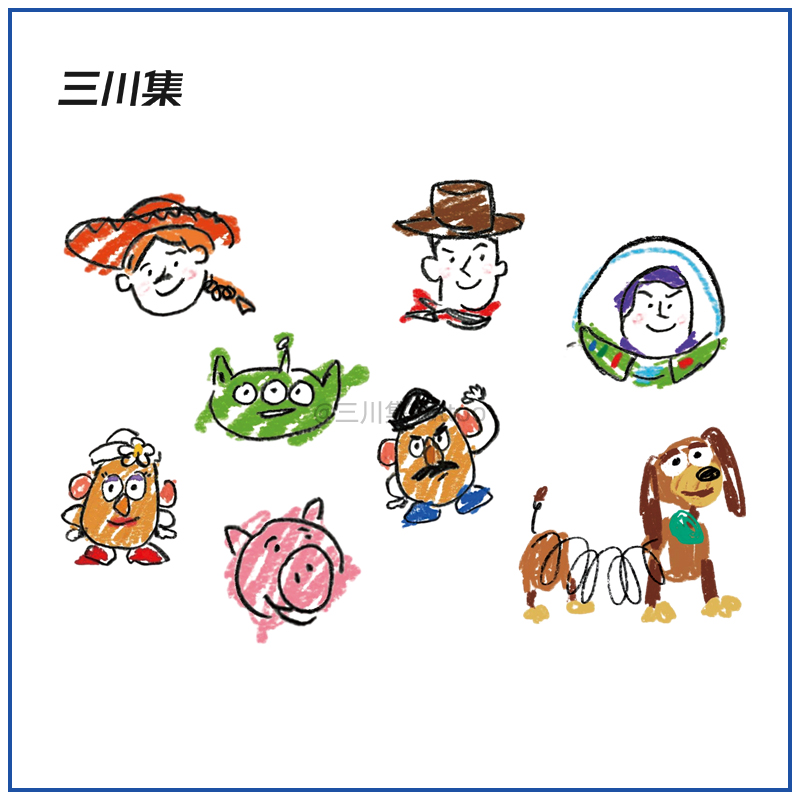 玩具总动员卡通纹身贴