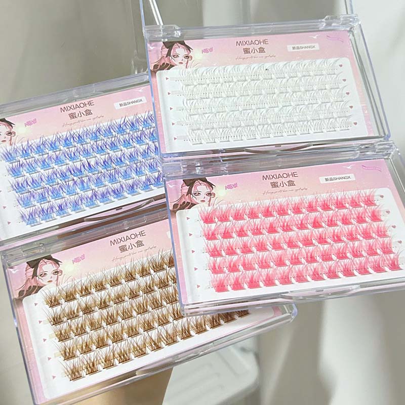 蜜小盒彩色玩转妆容单簇假睫毛