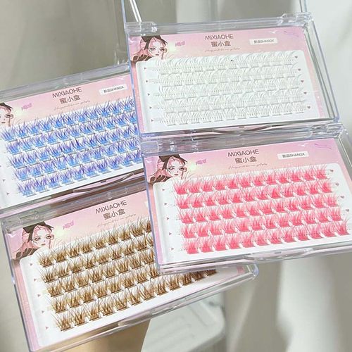 蜜小盒彩色玩转妆容单簇假睫毛