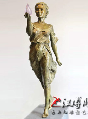 玻璃钢少女景观园林人物雕塑定制