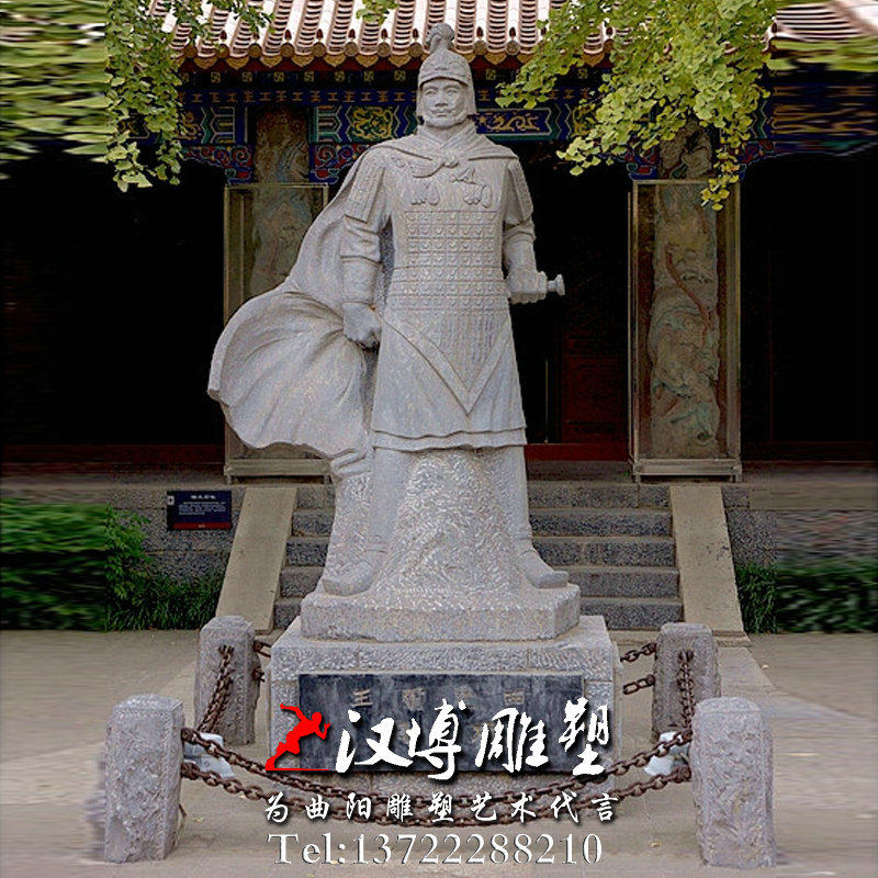 石雕雕塑古代名将项羽人物雕像户外园林景观雕塑玻璃钢雕塑定制做