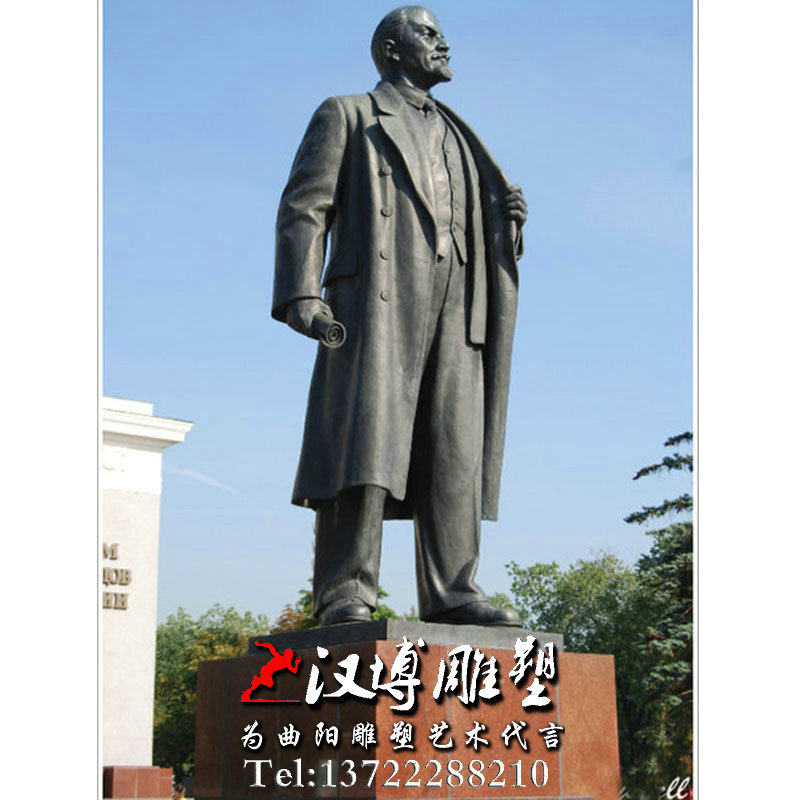 玻璃钢铸铜雕塑无产阶级家列宁人物雕像校园文化公园广场景观雕塑