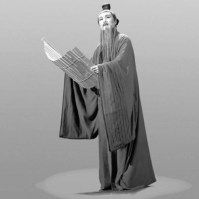 定制做古代名人颜渊人物雕像校园公园广场景观雕塑玻璃钢铸铜雕塑