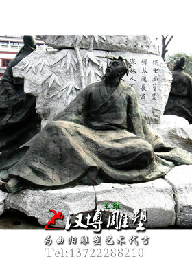 人物雕像户外玻璃钢园林景观定制