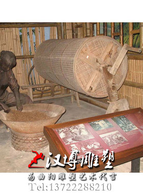 民俗文化景观玻璃钢人物雕塑