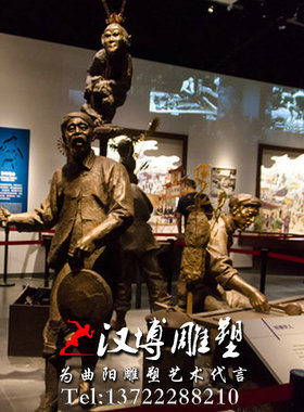 民俗文化户外公园博物馆景观仿铜