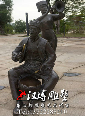 民俗公园人物雕塑定制