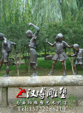 玻璃钢园林景观人物雕塑制作厂