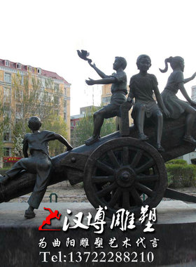 玻璃钢园林景观大型户外人物雕塑