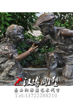 玻璃钢园林景观大型户外人物雕塑