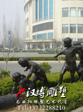 玻璃钢公园小区景观大型人物雕塑