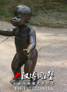 玻璃钢小孩公园景观人物雕塑