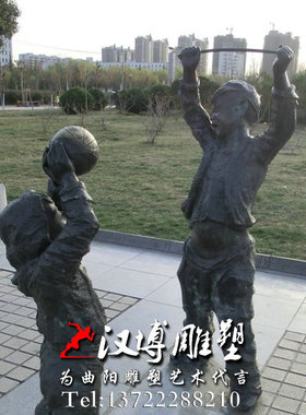 玻璃钢人物公园大型户外小区景观