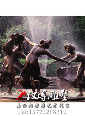 玻璃钢园林景观大型人物雕塑