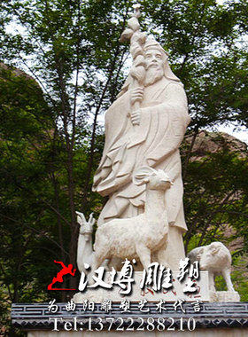 玻璃钢古代园林景观人物雕塑定制