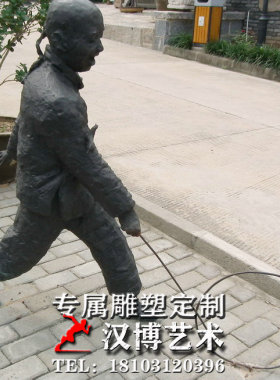 小孩子玻璃钢景观雕塑