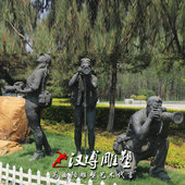 玻璃钢现代人物雕像摄影师树脂雕塑商业街公园中大型落地雕塑定制
