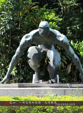 玻璃钢户外人像雕塑