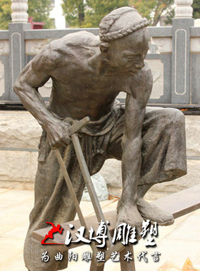 玻璃钢景观民俗雕塑木头仿铜