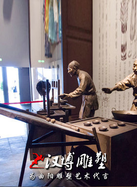 玻璃钢步行街人物雕塑