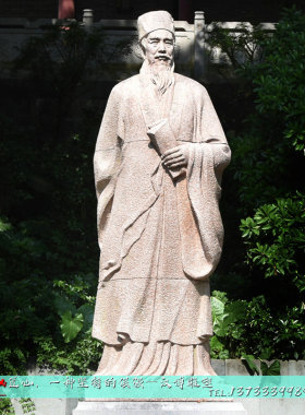 厂家玻璃钢历史公园绿地人物雕塑