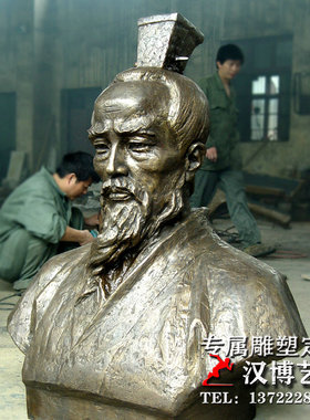 玻璃钢伟人半身像园林景观塑厂