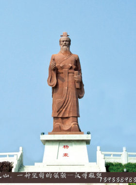 历史人物雕塑户外红砂岩园林景观