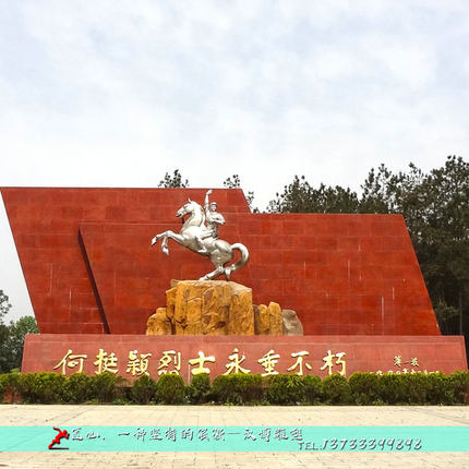 户外大型园林景观雕塑定制不锈钢骑马人物主题雕像工艺术品摆件
