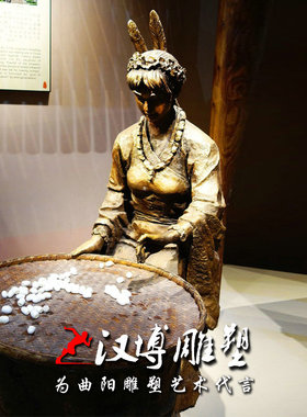 民俗文化古代人物景观雕塑
