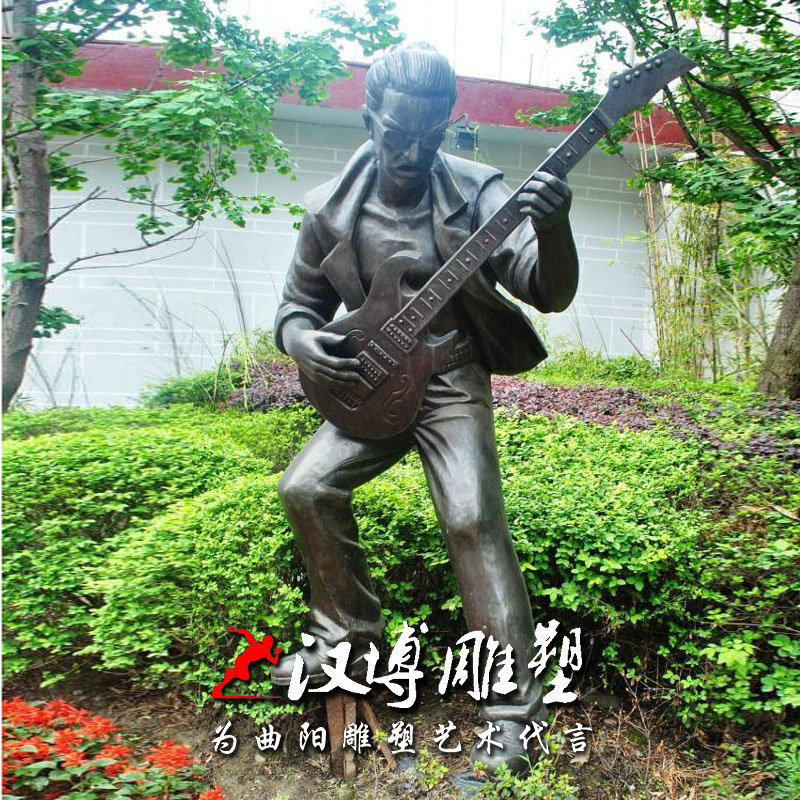仿铜玻璃钢音乐人物雕塑铸铜乐队小提琴演奏雕塑商业街音乐厅雕塑