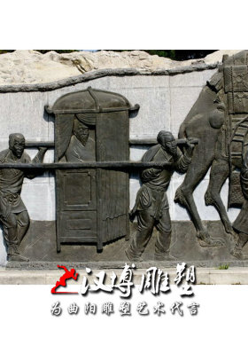 玻璃钢公园小区景观大型人物雕塑