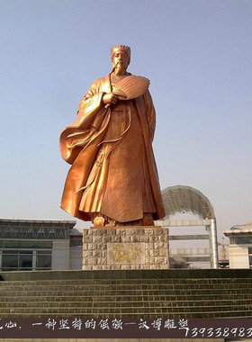 诸葛亮公园景观摆件人物雕塑