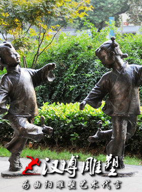 校园小孩树脂玻璃钢人物雕塑