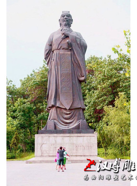 玻璃钢姜子牙古代人物雕塑